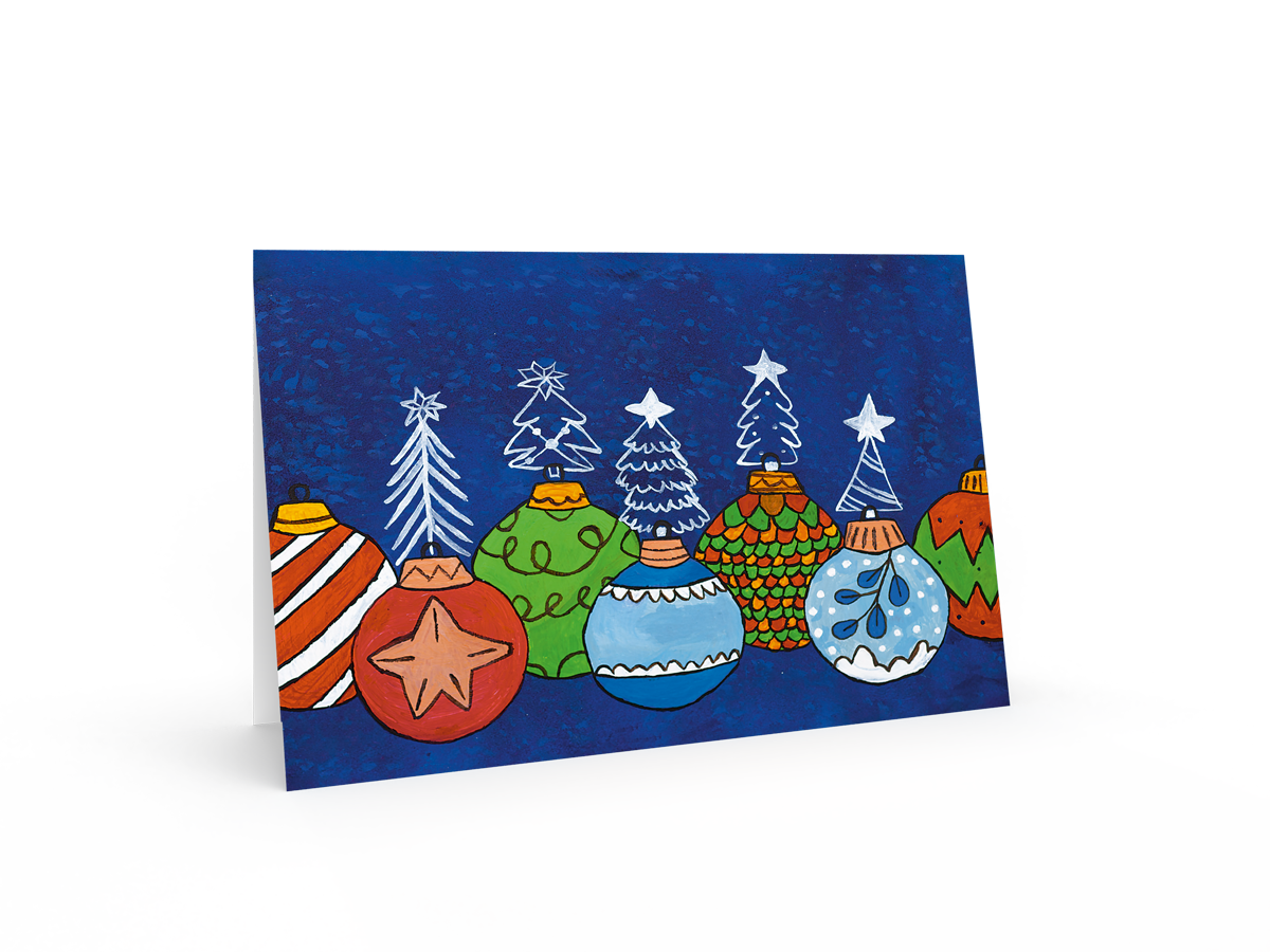 Weihnachtskugeln bunt